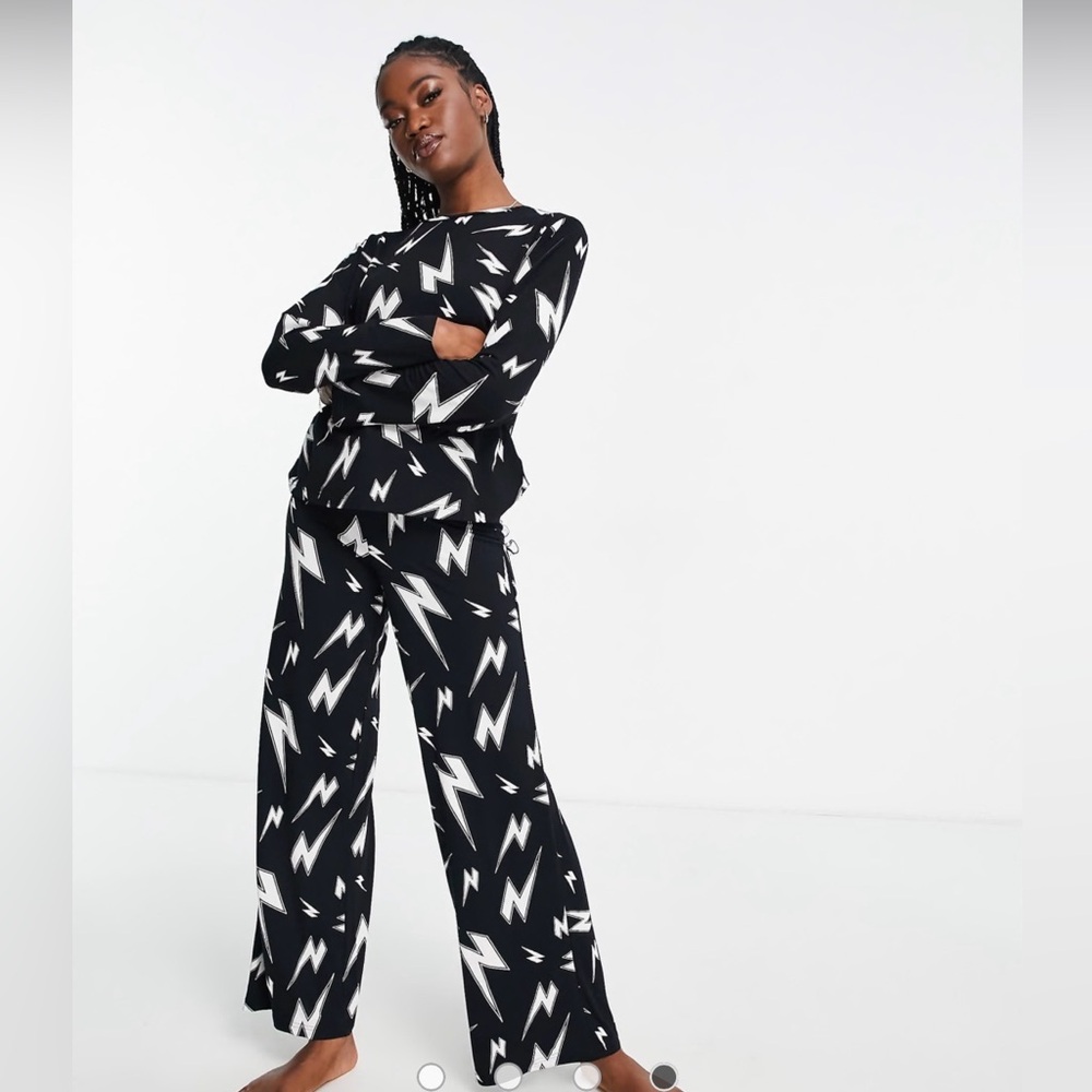 ASOS Lightning bolt pajama set